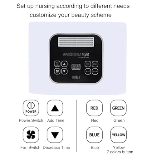LED Facial Light Theraphy Mask,LED-Face-Light-Therapy, 7 in 1 Color LED Face Mask Facial Body Beauty Equipment