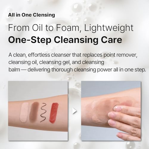 Low pH Clear Oil to Foam Facial Cleanser for Clear Pores & Sensitive Skin - Korean Skincare (6.93 fl oz)