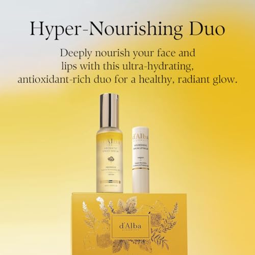 White Truffle Vegan Lip Balm & Aromatic Spray Serum Duo - Deep Hydration & Glow
