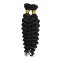 Human Hair Braids Deep Bulk 18 Inch Off Black 1B - Janet Collection