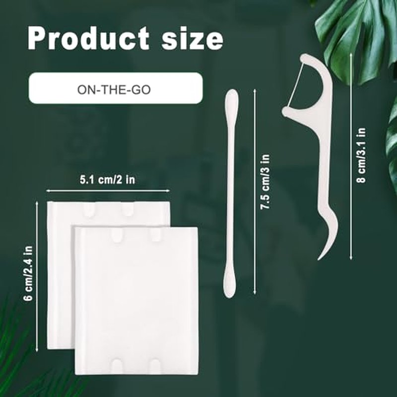 200 Pack Hotel Vanity Kit Individually Wrapped, Bulk Hotel Amenities Kit, Hospitality Set, Amenities Hotel Vanity Set Hygiene Products Include Cotton Pads, Cotton Swabs, Dental Floss Picks
