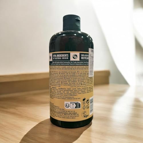 The Body Shop Shea Intense Repair Shampoo, 13.5 fl oz, For Dry Hair, Vegan