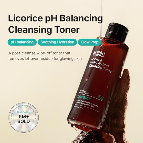 ACWELL Licorice pH 5.5 Balancing Cleansing Toner - 10.14 Fl Oz