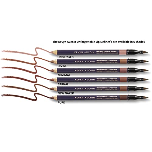 Lip Liner Pencil - Minimal Pinky Nude, Long-Wearing Water-Resistant with Brush