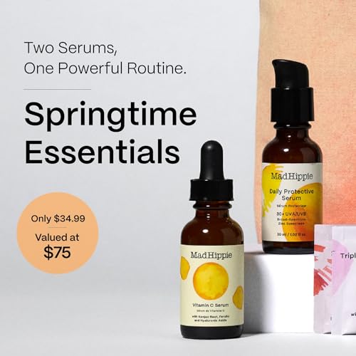 Mad Hippie Vitamin C & SPF Serum Gift Set with Reusable Canvas Tote