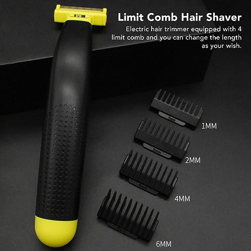 Men's Wet & Dry Beard Trimmer & Shaver with 4 Adjustable Combs
