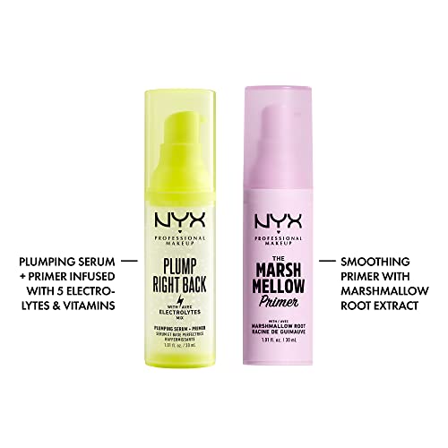 NYX Professional Makeup Plump Right Back Serum & Primer Duo - Hydrating & Smoothing