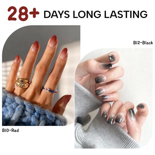 Airbrush Gel Polish Kit 12 Colors HEMA Free for Ombre Nails - BOG 1st Edition