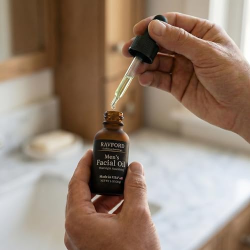 Men’s Face & Beard Oil - Hydrating Skin & Hair Moisturizer with Squalane & Argan Oil