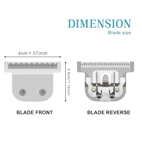 40mm T-Blade Replacement for Wahl Trimmers - 2 Pack, Detachable Blades