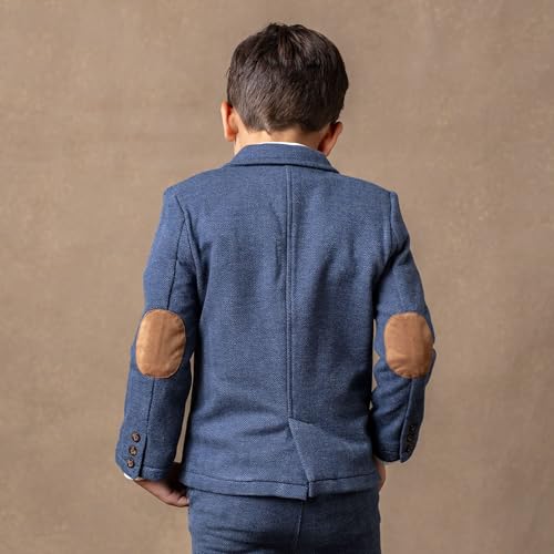 Hope & Henry Men's Fleece Blazer with Elbow Patches