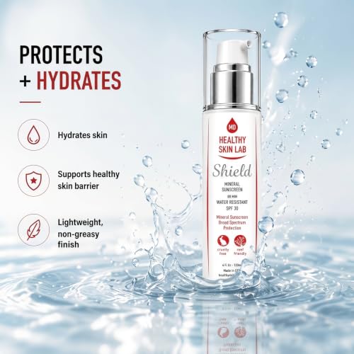 Mineral Sunscreen SPF 30 Face & Body Moisturizer - Reef Safe, Non-Chemical, Hydrating