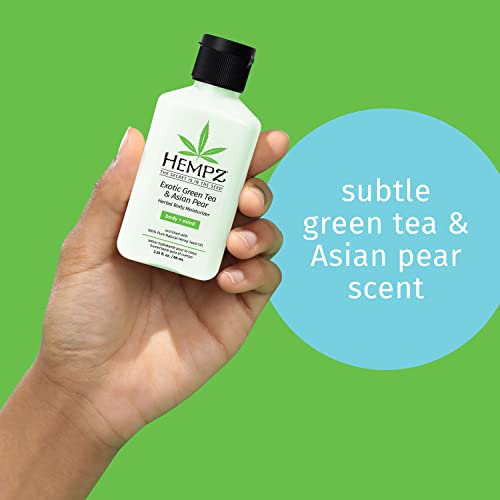 Exotic Hemp Seed Oil Body Moisturizer with Green Tea & Asian Pear - Pack of 4, 2.25 Fl Oz
