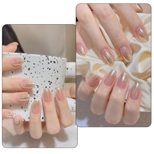 Artdone 36 Jars Chrome Nail Powder Magic White Pearl Kit Mirror Effect Silver Metallic Holographic Dip Nail Powder For Resin Craft & Nail Art Decoration Iridescent Aurora Mermaid Pigment