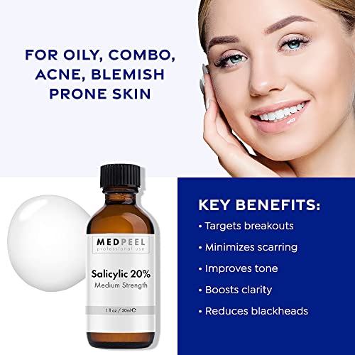 Salicylic Acid 20% Peel Kit - Includes Prep & Neutralizer - 1 Fl Oz Pack of 3