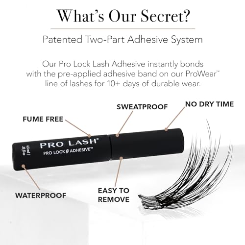 Pro Lash Pro Lock Waterproof Lash Adhesive for False Cluster Lashes - 4.5 mL (Variation of Lash Adhesive)