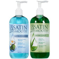 Pre & Post Wax Care Duo - Satin Satin Smooth 16 Fl Oz - Skin Cleanser & Cooling Gel with Aloe Vera - Hair Removal Prep & Afterwax Skin Care Set