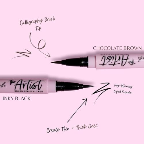 L.A. Girl The Artist Brush Pen Eyeliner, Chocolate Brown GLE739