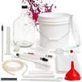 Complete Wine & Mead Making Kit for Home Brewing - Includes Glass Carboy & Fermenter