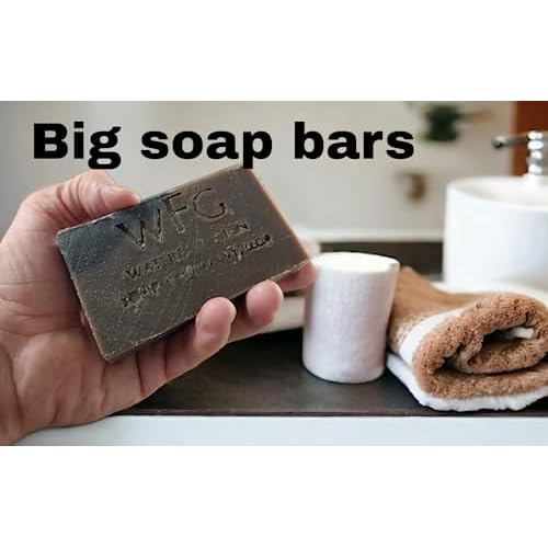 WFG WATERFALL GLEN SOAP COMPANY, LLC, Mistique, sandalwood, patchouli and spices bath soap, body soap, natural vegan soap enriched with kokum butter