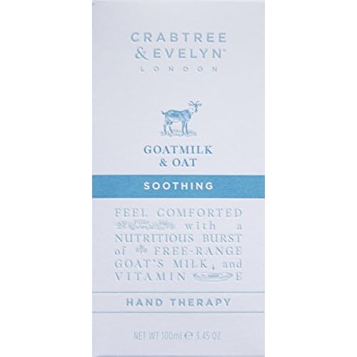 Crabtree & Evelyn Goatmilk and Oat Soothing Hand Cream Therapy, 3.45 oz
