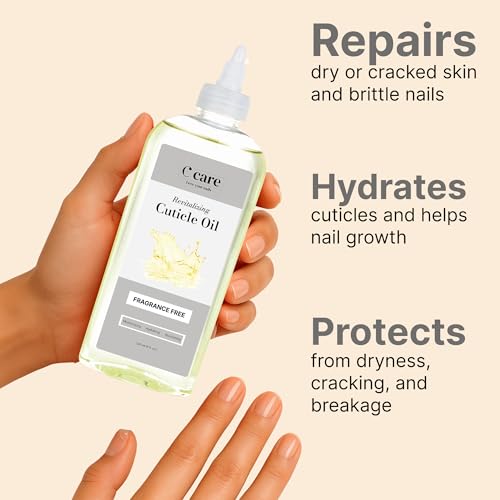 Fragrance-Free Cuticle Oil 8 oz - Repairs, Moisturizes & Strengthens Nails & Cuticles - Pack of 1