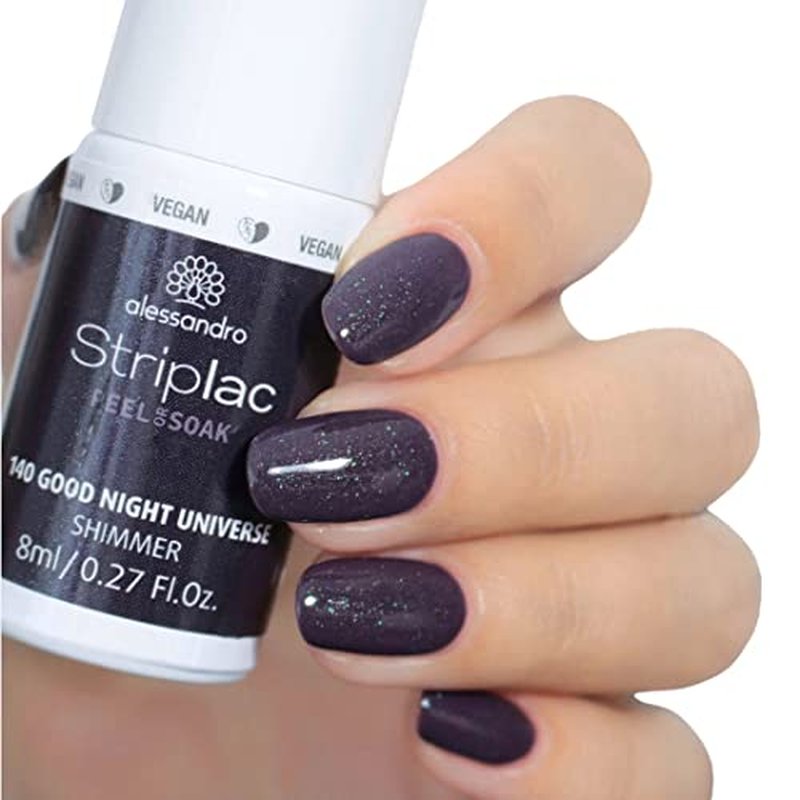 alessandro Striplac Peel or Soak Nail Polish - 140 Good Night Universe for Women - 0.27 oz
