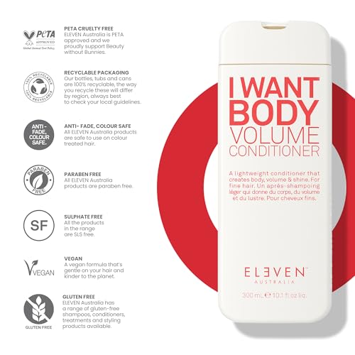 ELEVEN AUSTRALIA I Want Body Volume Conditioner 10.1 Fl Oz - Thickening & Shine