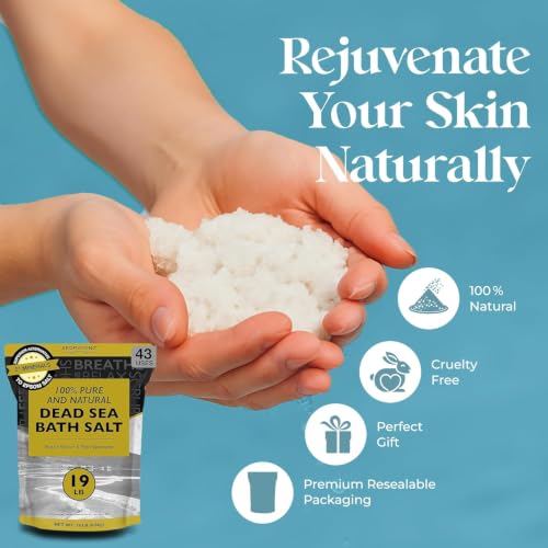 Dead Sea Bath Salt 80 Ounce Pack - Natural Mineral Salt for Soaking & Skin Care