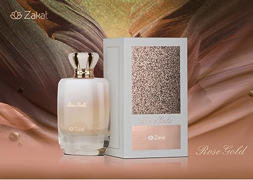 Unisex Perfume Spray 100ml Rose Gold Scent with Jasmine Amber Orchid