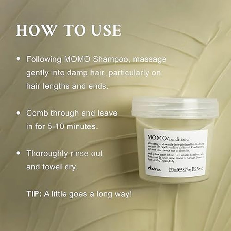 Davines MOMO Conditioner, Hydration And Detangling Formula For Soft And Silky Hair
