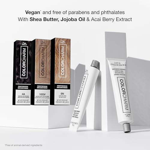 COLORCHARM Permanent Cream Hair Color, 1N Black, 2 oz.
