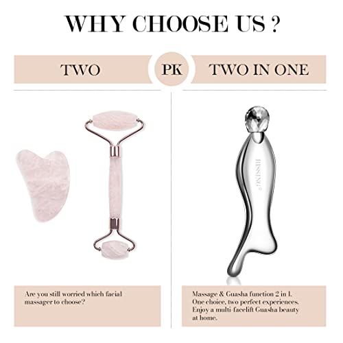 4-in-1 Gua Sha Facial Tools Set - Stainless Steel, 140g, Luxury Box