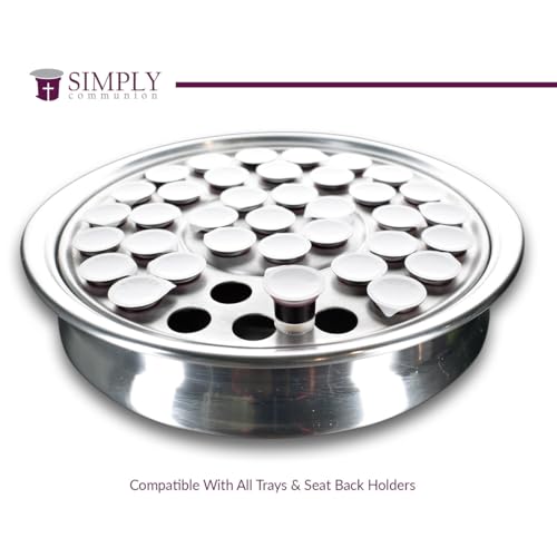 Simply Communion 200 Pre-Filled Communion Cups with Grape Juice & Bread - Tray & Seatback Pew Compatible - Easy Open, Ready-to-Serve, Made in USA