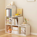 OSCHF Ladder Cube Storage Bookcase - 6-Cube Corner Shelf White - Variation of 6-Cube / White
