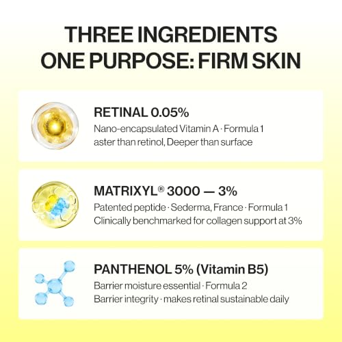 Retinal Anti-Aging Cream with Matrixyl and Panthenol for Face & Neck, 1.69 fl oz
