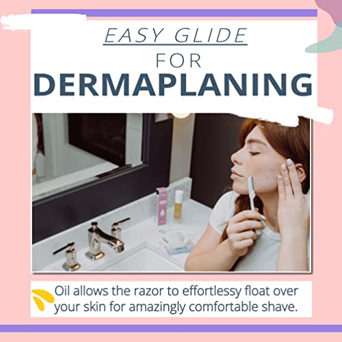 Dermaplaning Tool (15 Count) and Dermaplane Oil Bundle - Easy to Use Facial Razor with Pre Shave Oil - Effortless Hair Removal