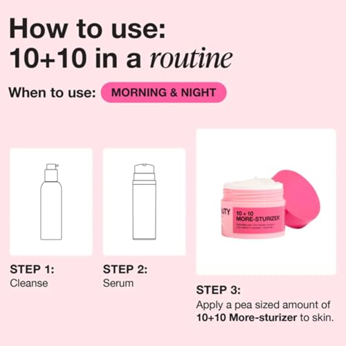 Innbeauty Project 10+10 Daily Moisturizer with 10% Vitamin C + 10% Peptide Complex + Ceramides, 1.7 OZ (50ml)