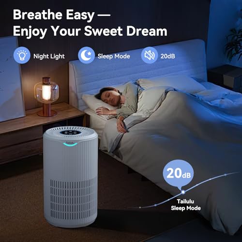 Tailulu Medium Air Purifier for Large Room Up to 1680 Sq Ft - Home & Bedroom Use