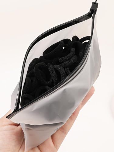 100 Pcs Hair Ties for Women - Cotton Seamless Rubber Ties,No Crease Pony Tail Elastic Hair Bands for Thick Thin Fine Hairstyles,No Damage.