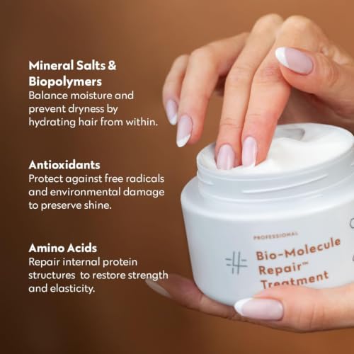 FOUR REASONS Bio-Molecule Repair Hair Mask for Damaged & Dry Hair - Deep Conditioning & Bond Repair, Vegan & Sulfate-Free, 250ml