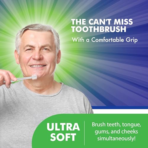 Brilliant Adult Sensitive Toothbrush 3 Pack Extra Soft Round Head Gentle Clean