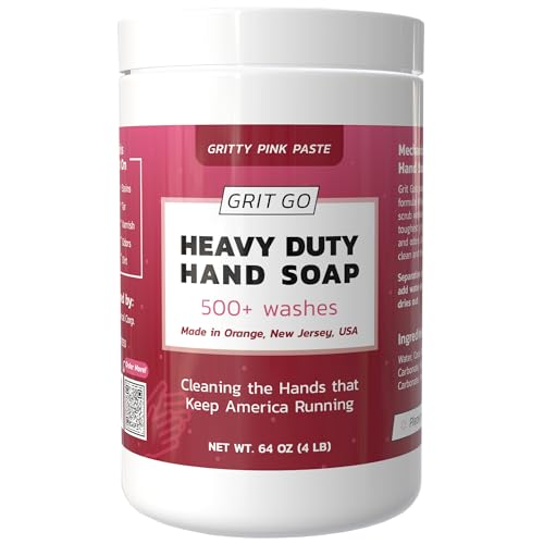 Industrial Hand Soap ? Heavy-Duty Gritty Hand Cleaner for Mechanics, Construction Workers & More ? Removes Grease, Oil, Rust & Paint ? Moisturizing & Exfoliating Hand Paste (4 lb)