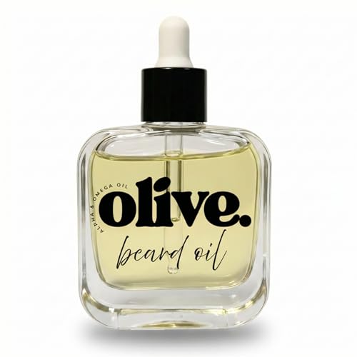 Beard Oil for Men - Growth Serum with Olive Oil & Squalane | Deep Conditioning & Hydration