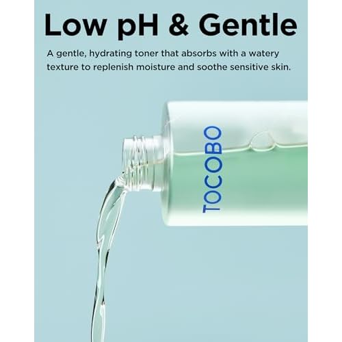 TOCOBO CICA Calming Aqua Toner ? Korean Soothing Face Toner with CICA, Hyaluronic Acid & Aloe ? Daily Hydration for Sensitive Skin, 24-Hour Moisture, Hypoallergenic pH Balancing Formula, 6.76 fl.oz.