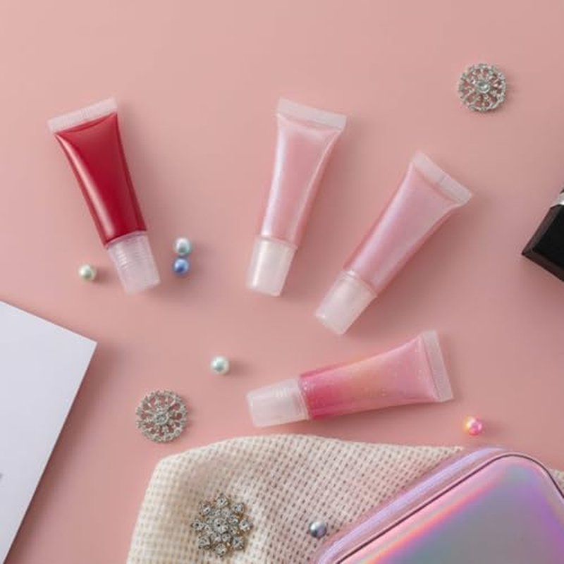 300 Pcs Lip Gloss Tubes Empty Bulk 8ml - Clear Squeeze Lip Balm Containers for DIY, Travel Toiletries, Ointment Storage, Personal Care Filling, Business Sampling, Private Label or Resale Use