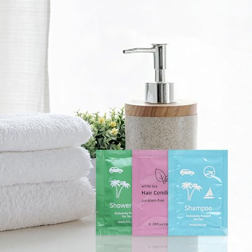 100-Piece Travel Size Body Wash Shampoo & Conditioner Set for Hotels & Gifts