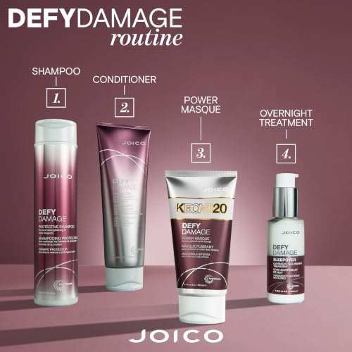Joico Defy Damage Sleep Over Hair Treatment 3.38 Fl Oz Nourishing Leave-In