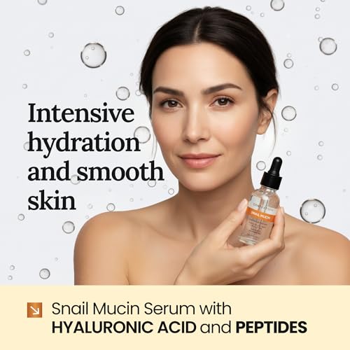 Context Skin Snail Mucin Serum for Face - Lightweight Hydrating Facial Serum with Snail Extract - Fast-Absorbing Formula for Smooth-Feeling Skin and Natural Glow -1 Fl Oz