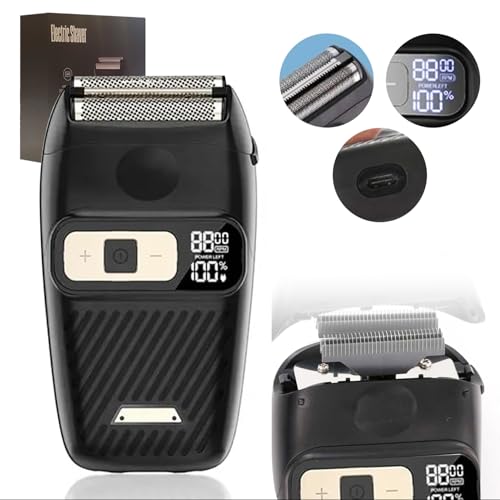 Men's Foil Shaver Waterproof Cordless Electric Razor with LED Display